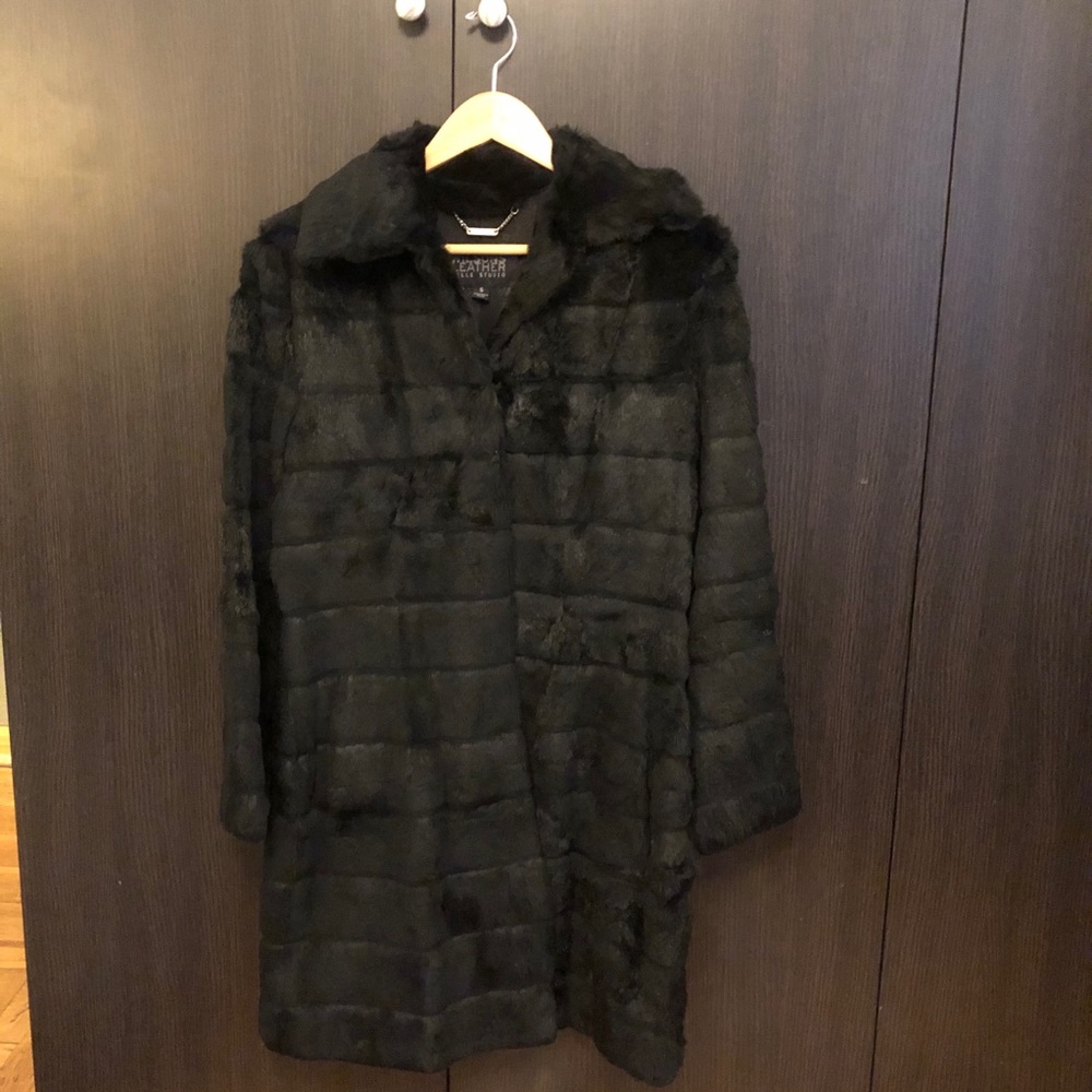 Wilson Leather Rabbit Fur Coat